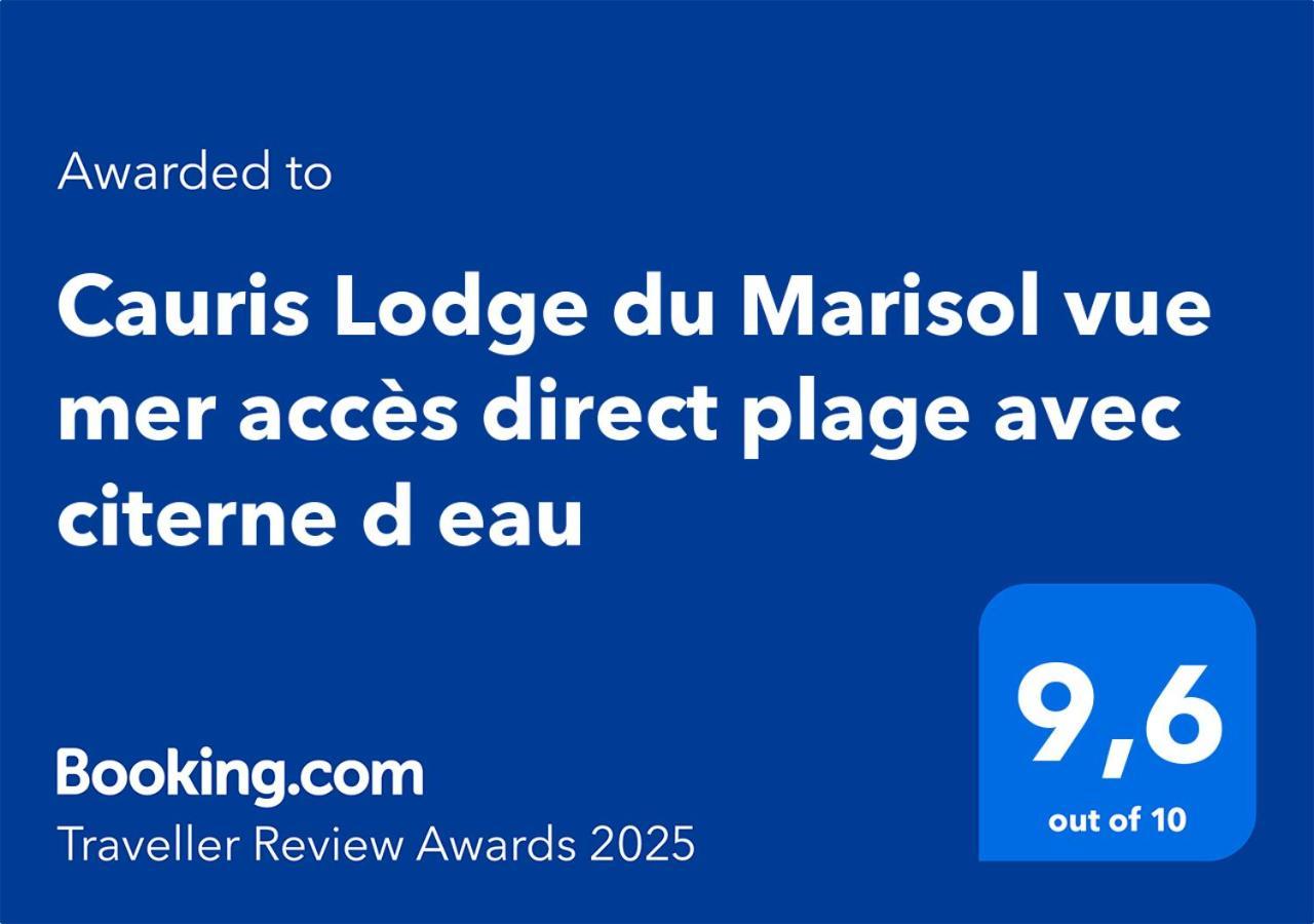 Cauris Lodge Du Marisol Vue Mer Acces Direct Plage Avec Citerne D Eau Le Gosier  Exterior foto